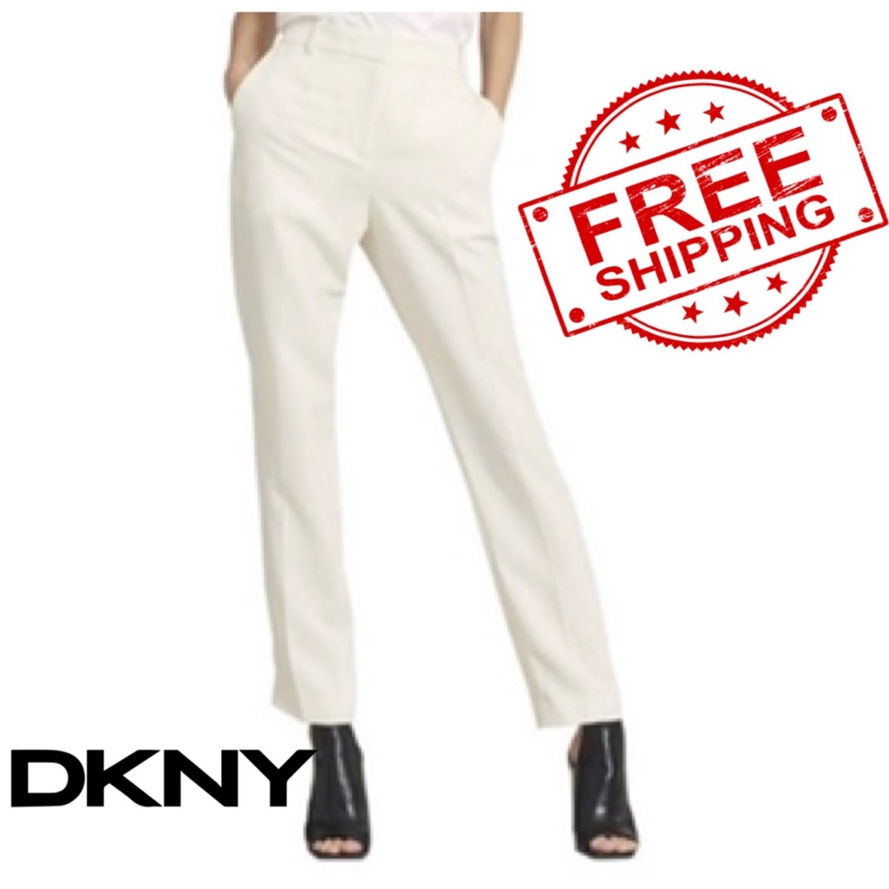 NWT DKNY Woven Suit Separates Straight Leg Pants